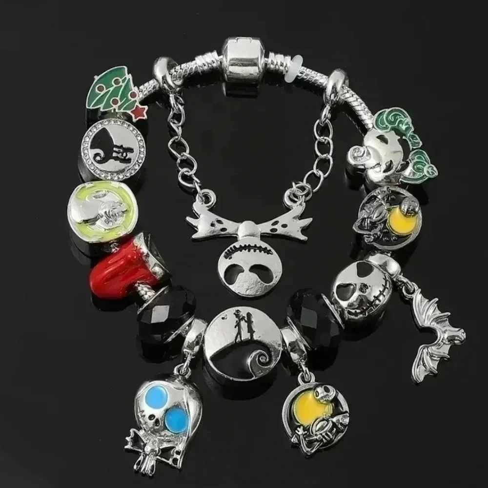 Nightmare B4 Christmas Jack Charm Bracelet